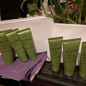 Elemis Superfood skincare set white makeup bag